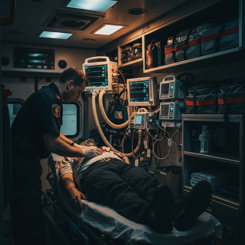 Critical care transport setup and readiness